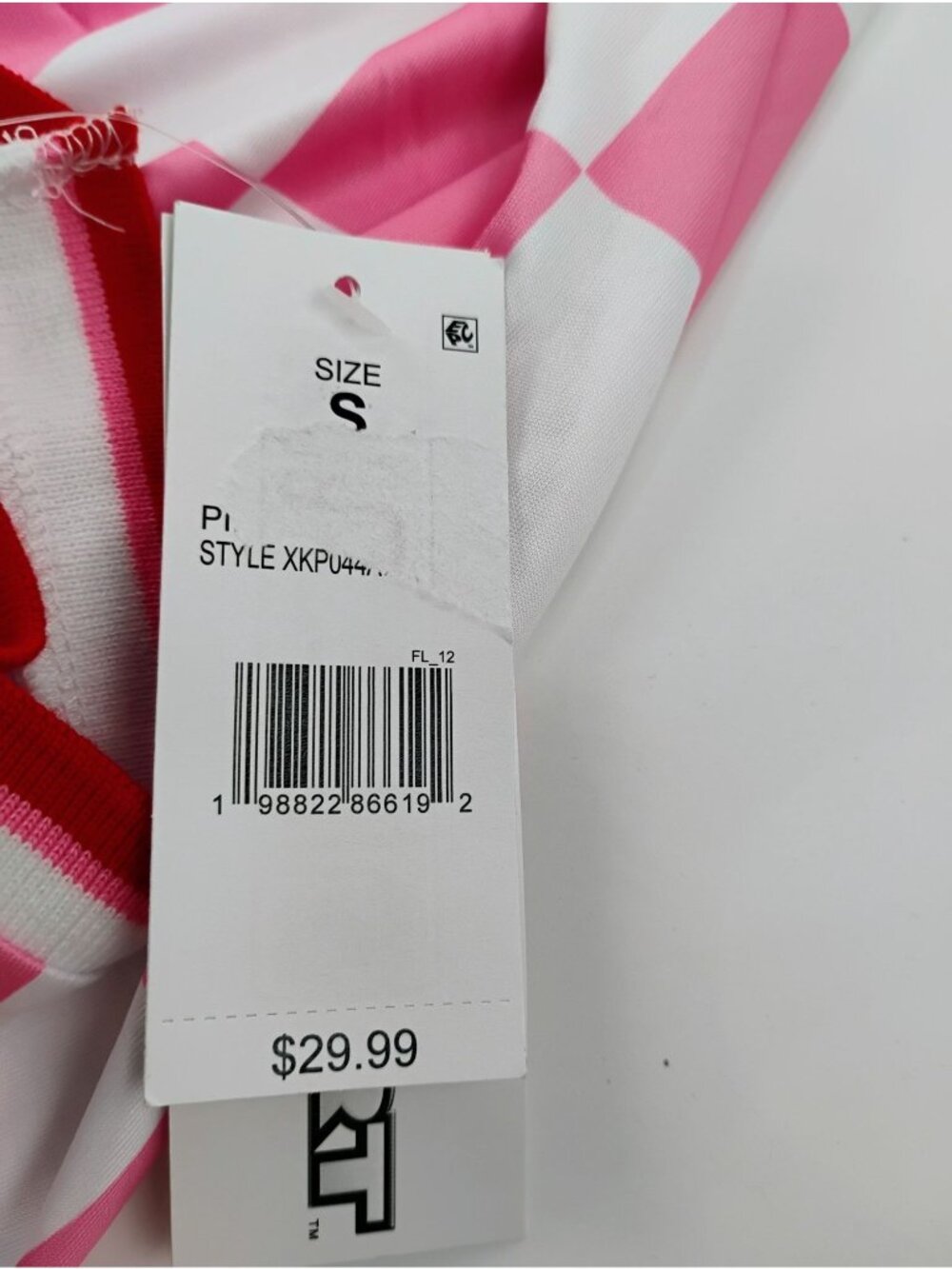 Mario Kart Princess Peach Pink Checkered Polo Shirt Size S - Picture 8 of 9